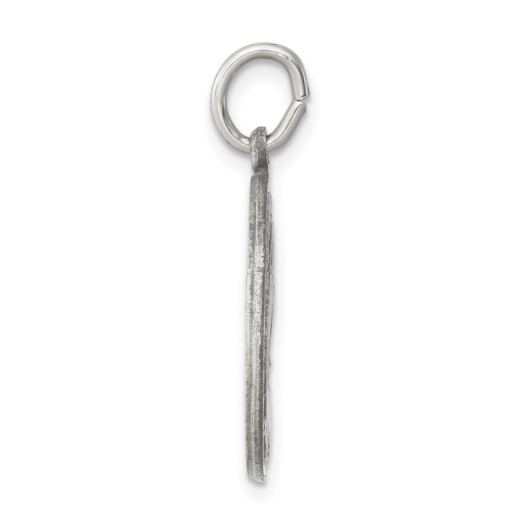 Sterling Silver Antiqued Matka Boska Medal Pendant Secondary image