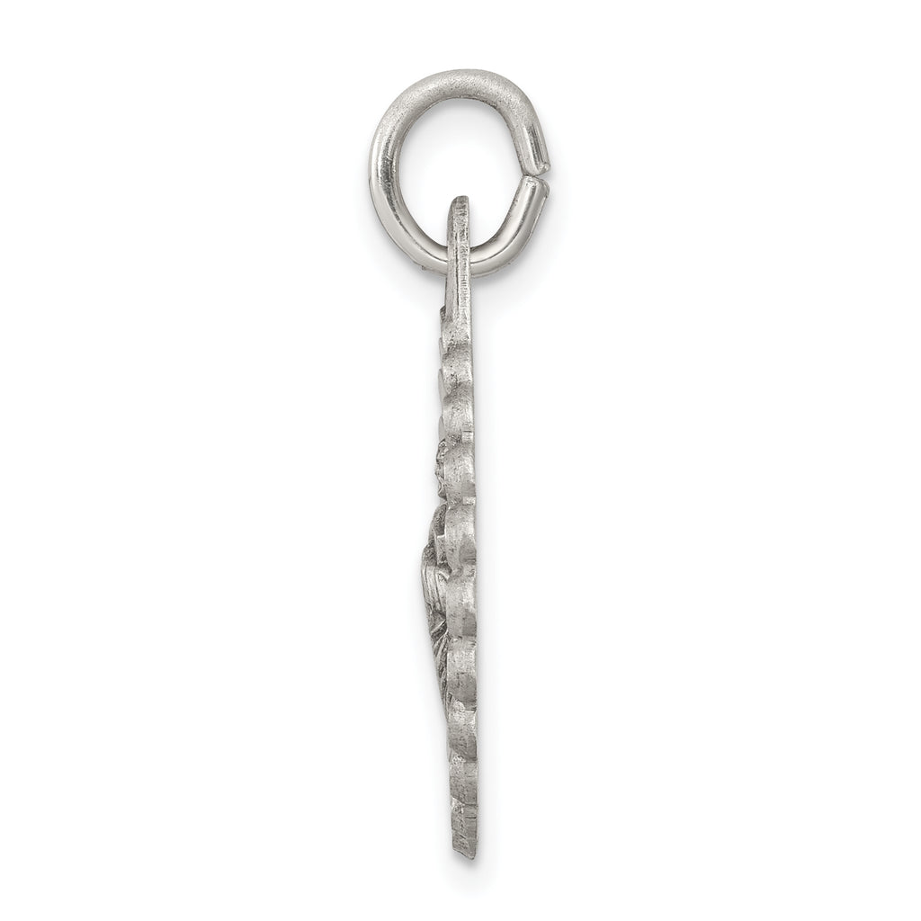 Saint Jude Thaddeus Medal Pendant in Sterling Silver, 26mm - Sophia Jewelers