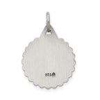 Saint Jude Thaddeus Medal Pendant in Sterling Silver, 26mm - Sophia Jewelers