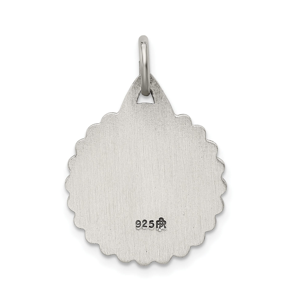 Saint Jude Thaddeus Medal Pendant in Sterling Silver, 26mm - Sophia Jewelers