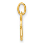 Sterling Silver Gold-tone Polished Letter H Initial Charm