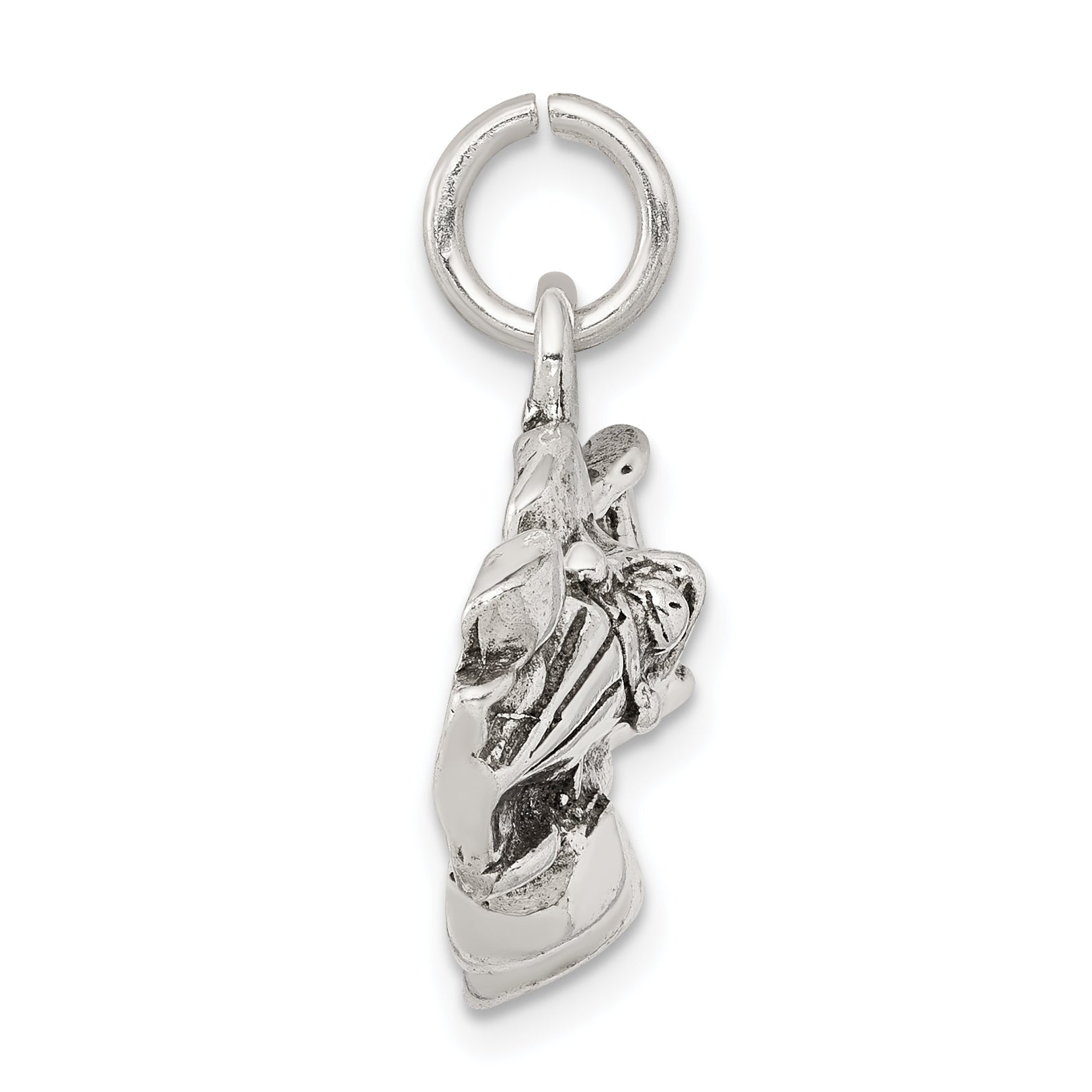 Sterling Silver Antiqued Go Kart Racer Charm Secondary image