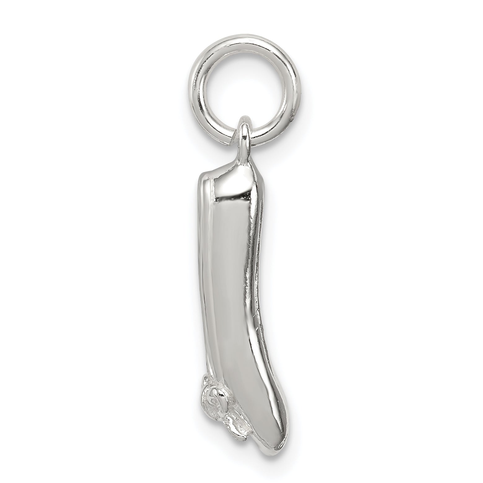 Sterling Silver Ballet Slippers Charm Secondary image