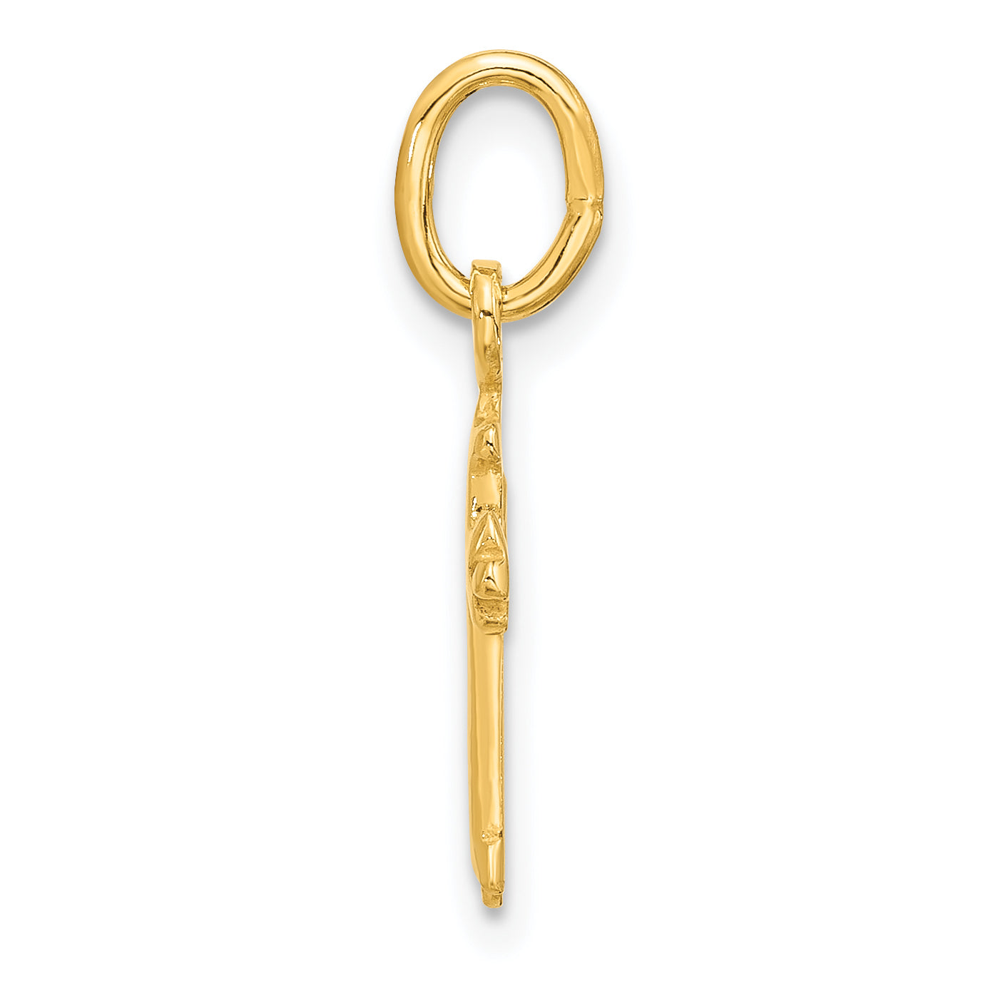 Sterling Silver Gold-tone Polished Small CroSterling Silver Pendant Secondary image