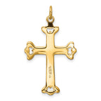 Sterling Silver Platinum-plated & Gold-tone Cross Pendant