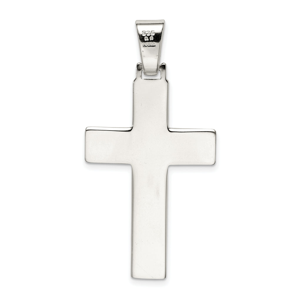 Sterling Silver Polished Cross Pendant
