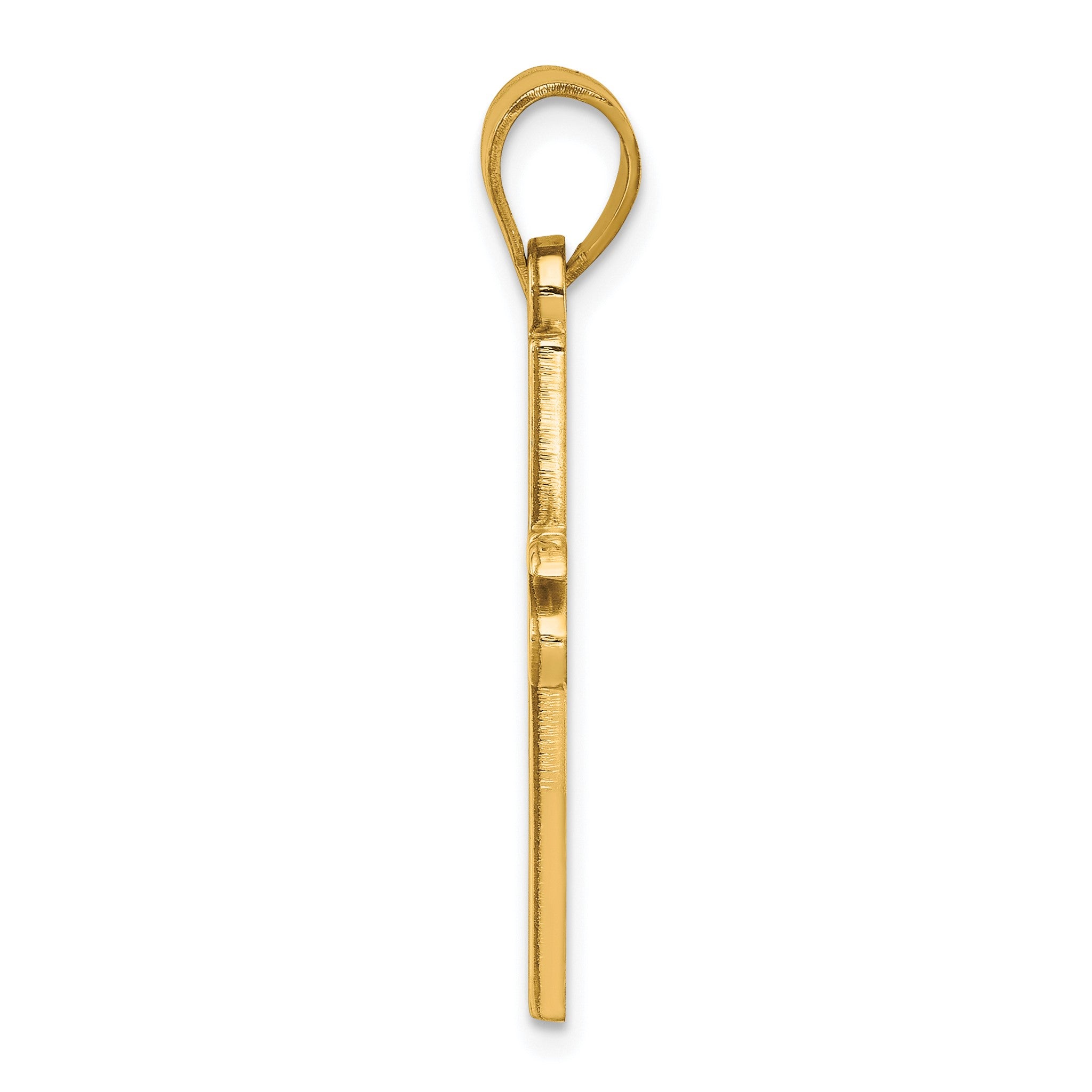 Jesus Cross Pendant in Gold-Plated Sterling Silver Secondary image
