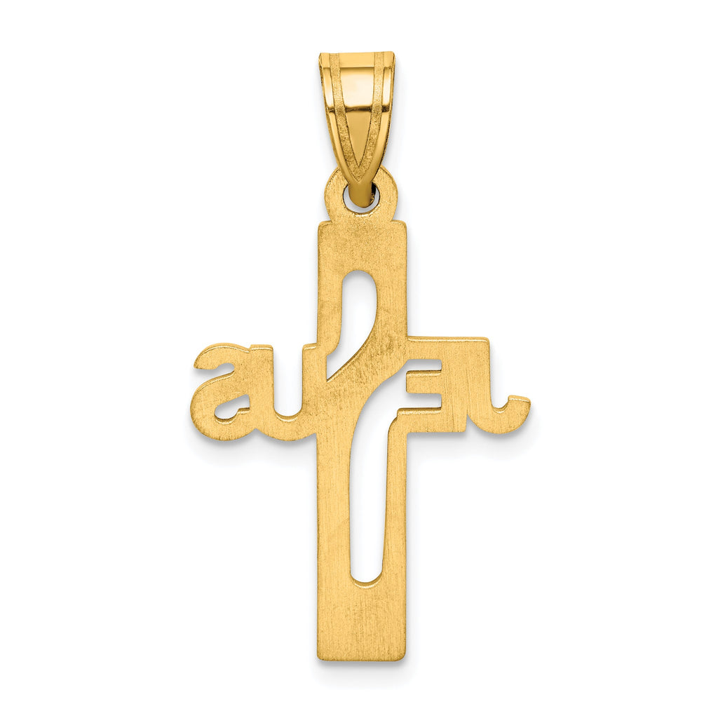 Jesus Cross Pendant in Gold-Plated Sterling Silver - Sophia Jewelers