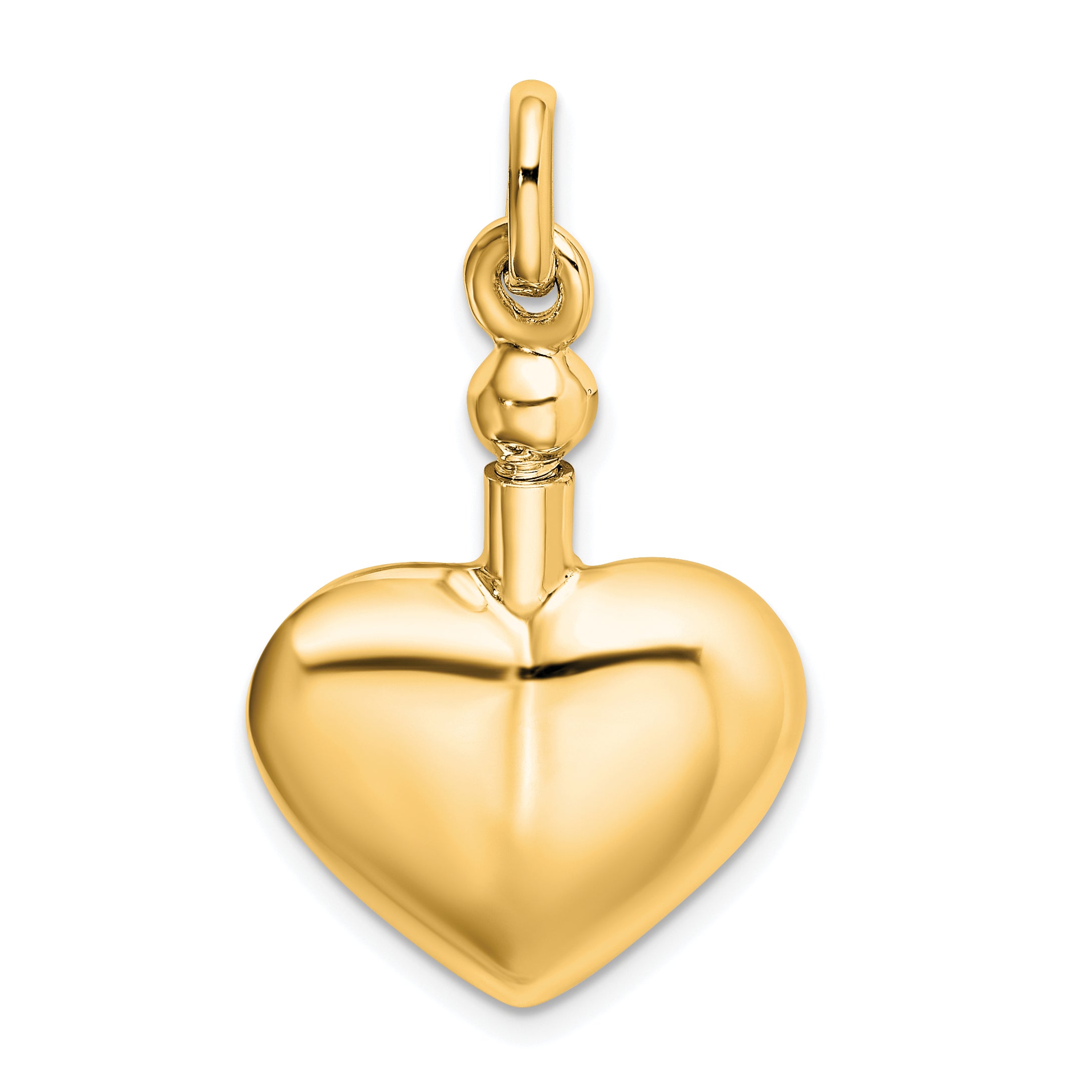 Sterling Silver Gold-Tone Polished Screw Top Ash Holder Pendant