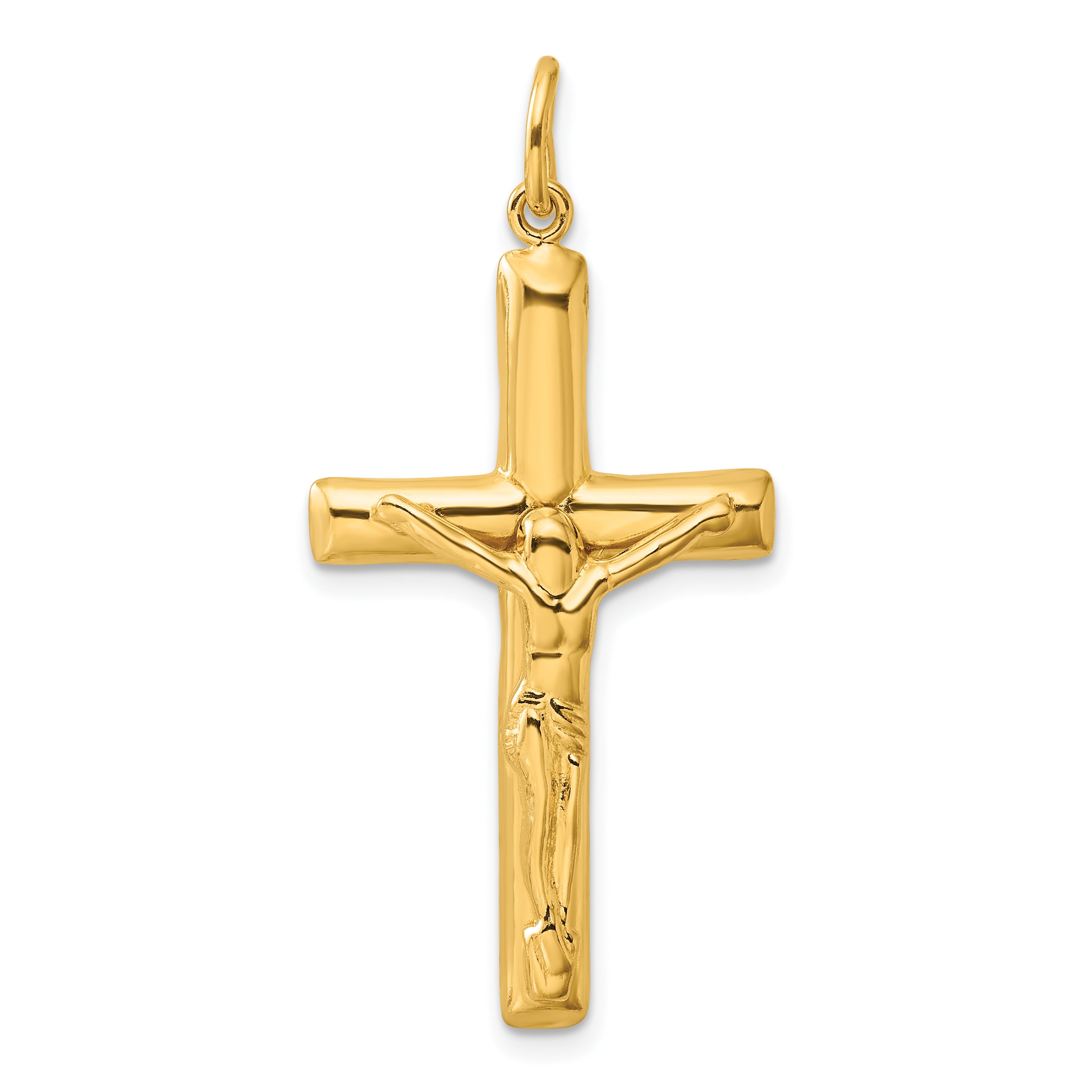 Sterling Silver Gold-tone Crucifix Cross Pendant Main image