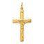 Sterling Silver Gold-tone Crucifix Cross Pendant