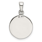 Sterling Silver LOVE YOU TO THE MOON Antiqued Star and Moon Pendant