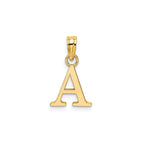 Polished Block Initial A Pendant in Gold-Plated Sterling Silver - Sophia Jewelers