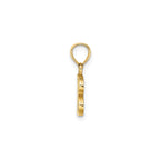 Polished Block Initial B Pendant in Gold-Plated Sterling Silver - Sophia Jewelers