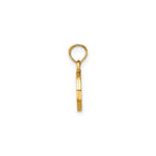 Polished Block Initial D Pendant in Gold-Plated Sterling Silver - Sophia Jewelers