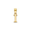Polished Block Initial I Pendant in Gold-Plated Sterling Silver - Sophia Jewelers