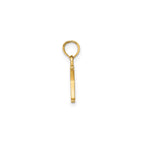 Polished Block Initial K Pendant in Gold-Plated Sterling Silver - Sophia Jewelers