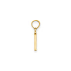 Polished Block Initial N Pendant in Gold-Plated Sterling Silver - Sophia Jewelers