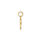 Block Initial -P- Pendant in Gold-Plated Sterling Silver - Sophia Jewelers