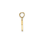 Block Initial -T- Pendant in Gold-Plated Sterling Silver - Sophia Jewelers