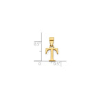 Block Initial -T- Pendant in Gold-Plated Sterling Silver - Sophia Jewelers