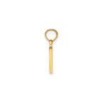 Block Initial -V- Pendant in Gold-Plated Sterling Silver - Sophia Jewelers