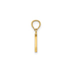 Block Initial -W- Pendant in Gold-Plated Sterling Silver - Sophia Jewelers