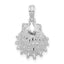 De-Ani Sterling Silver Rhodium-Plated Polished Lions Paw Shell Pendant