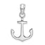 De-Ani Sterling Silver Rhodium-Plated Polished 3D Anchor Pendant