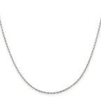 Sterling Silver 1.5mm Beveled Oval Cable Chain