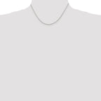 Sterling Silver 1.5mm Beveled Oval Cable Chain