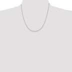 Sterling Silver 1.5mm Beveled Oval Cable Chain