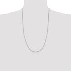 Sterling Silver 1.5mm Beveled Oval Cable Chain