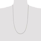 Sterling Silver 1.5mm Beveled Oval Cable Chain