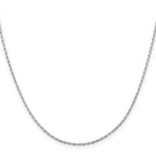 Sterling Silver Rhodium-Plated Cable Chain Necklace 1.5mm