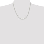 Sterling Silver 2.75mm Beveled Oval Cable Chain