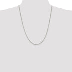 Sterling Silver 2.75mm Beveled Oval Cable Chain