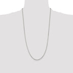 Sterling Silver 2.75mm Beveled Oval Cable Chain