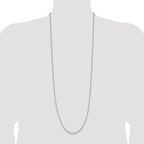 Sterling Silver 2.75mm Beveled Oval Cable Chain