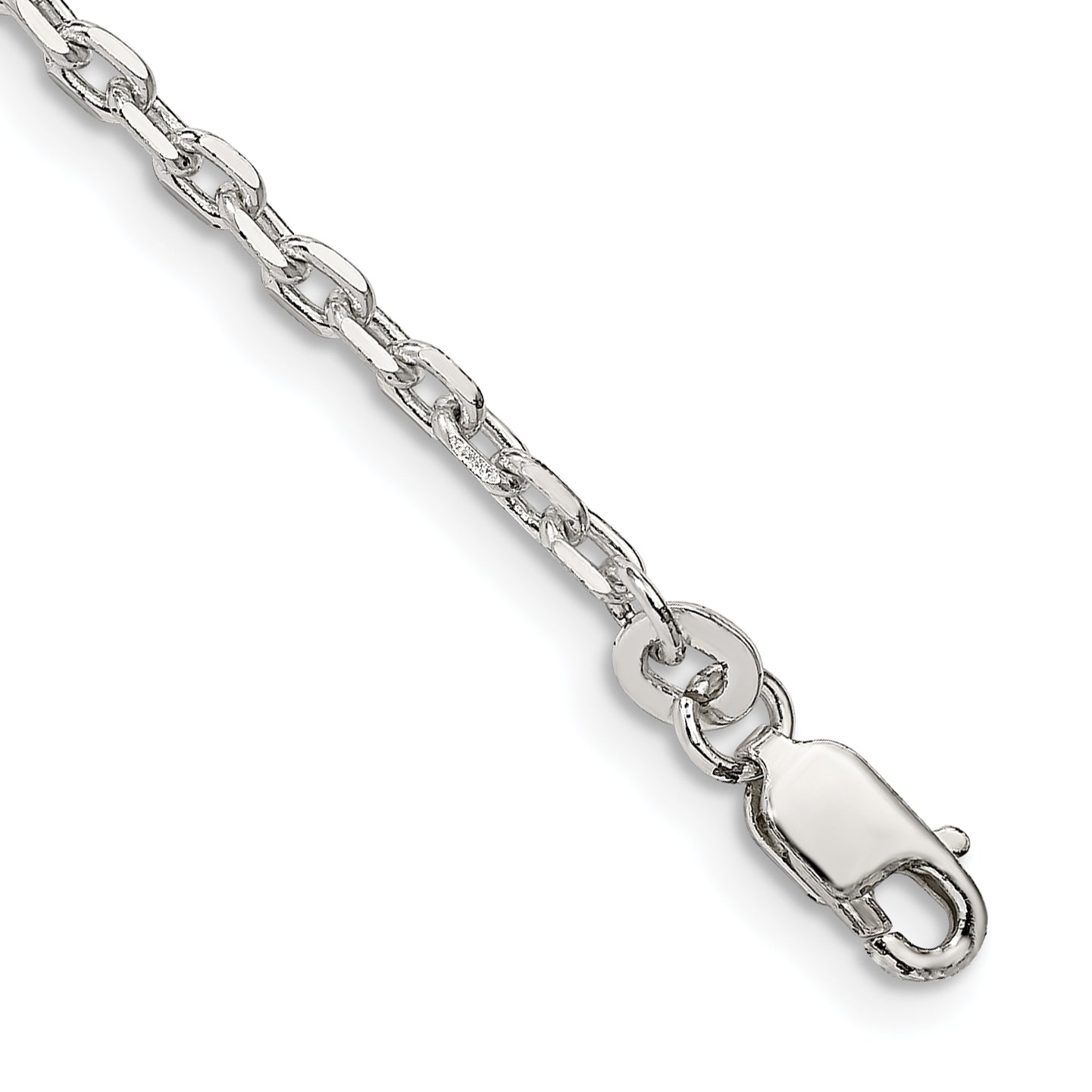 Sterling Silver 2.75mm Beveled Oval Cable Chain Main image