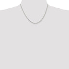 Sterling Silver Rhodium-Plated Cable Chain Necklace 2.75mm