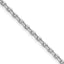 Sterling Silver Rhodium-plated 2.75mm Beveled Oval Cable Chain