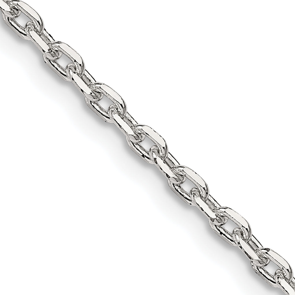 Sterling Silver 2.75mm Beveled Oval Cable Chain Secondary image
