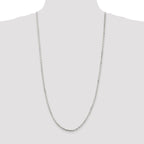 Sterling Silver 3.25mm Beveled Oval Cable Chain