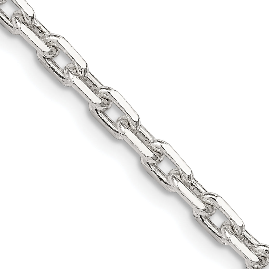 Sterling Silver 3.95mm Beveled Oval Cable Chain Main image