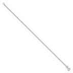 Sterling Silver 1.5mm Curb Chain Anklet