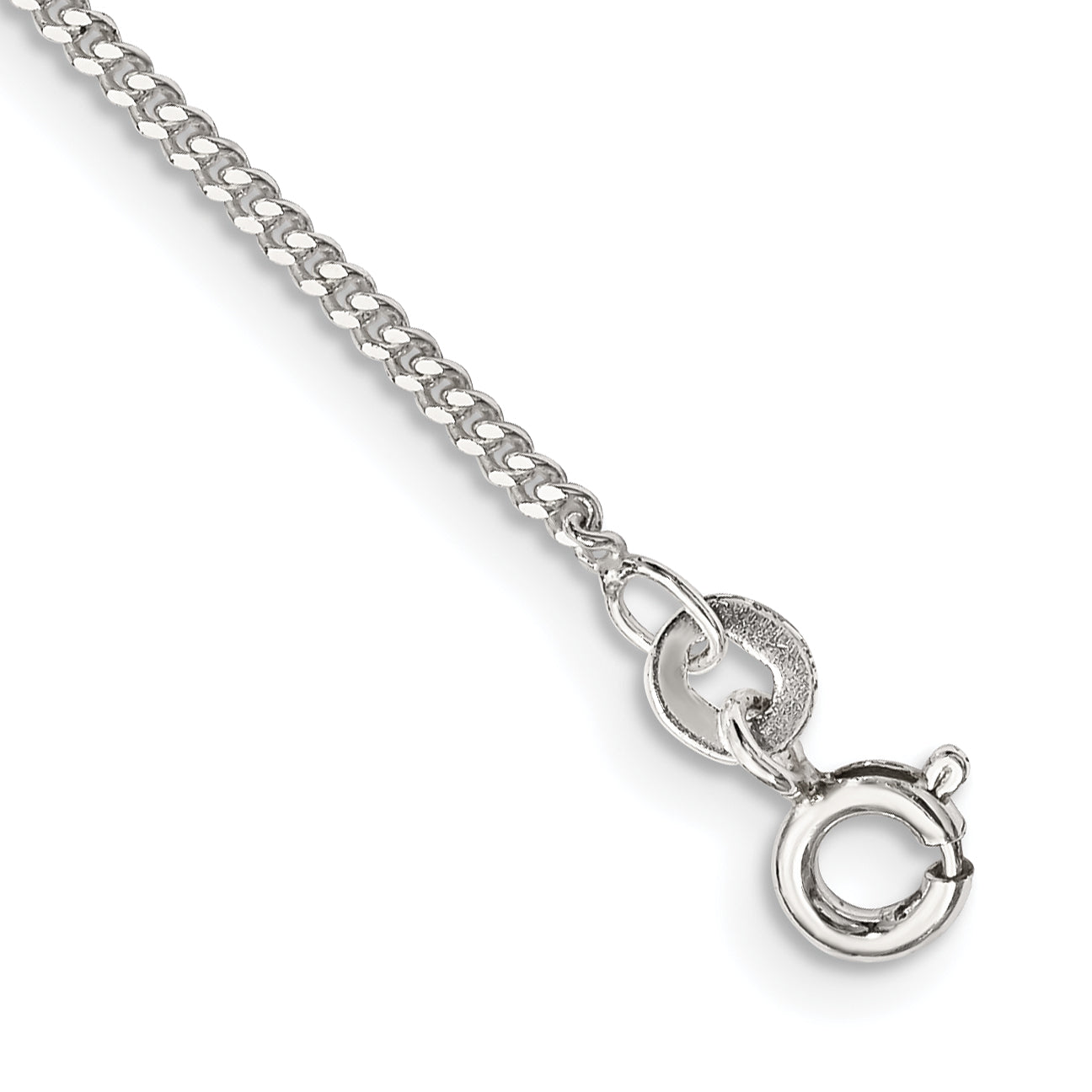 Sterling Silver 1.5mm Curb Chain Anklet Main image
