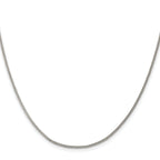 Sterling Silver Rhodium-plated 1.5mm Curb Chain