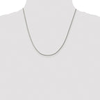 Sterling Silver Rhodium-plated 1.5mm Curb Chain
