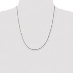 Sterling Silver Rhodium-plated 1.5mm Curb Chain